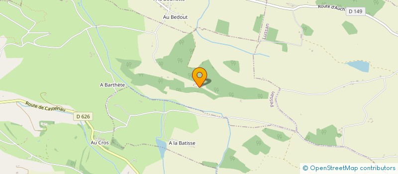 localisation de l'entreprise SARL DE LA C.L.M.  MONTEGUT