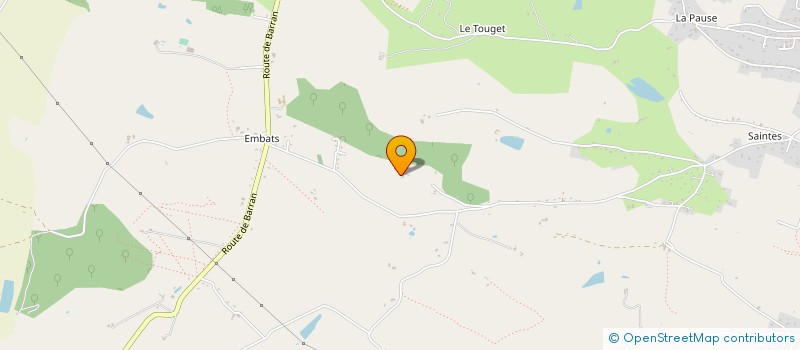 localisation de l'entreprise SARL DE LA CLINIQUE D'EMBATS  AUCH