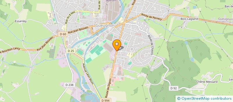localisation de l'entreprise SARL DE LA CONVENTION à GUEUGNON