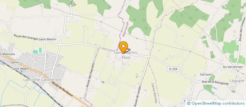 localisation de l'entreprise SARL DE LA COTE  LAGUPIE