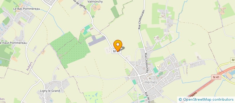 localisation de l'entreprise SARL DE LA FERME FLEURIE  HERLIES