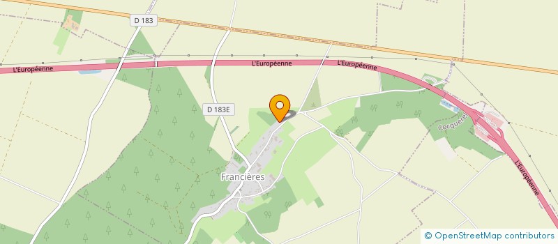 localisation de l'entreprise SARL DE LA FLEUR BLEUE  FRANCIERES