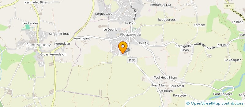 localisation de l'entreprise SARL DE LA FONTAINE  PLOUZEVEDE