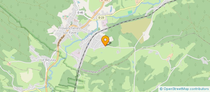 localisation de l'entreprise SARL DE LA FORET DE MAYEGOUTTE  PROVENCHERES-ET-COLROY