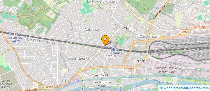 localisation de l'entreprise SARL DE LA GARE  CHELLES