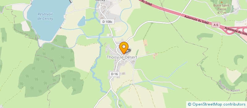 localisation de l'entreprise SARL DE LA GROUTIERE à THOISY-LE-DESERT