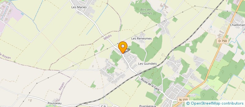 localisation de l'entreprise SARL DE LA GUERINIERE  MEDIS