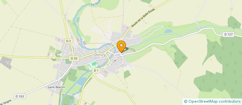 localisation de l'entreprise SARL DE LA HALLE à DONZY