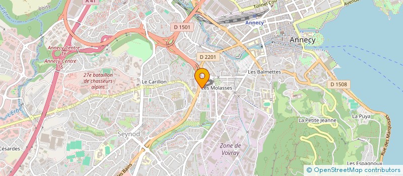 localisation de l'entreprise SARL DE LA LICORNE à ANNECY
