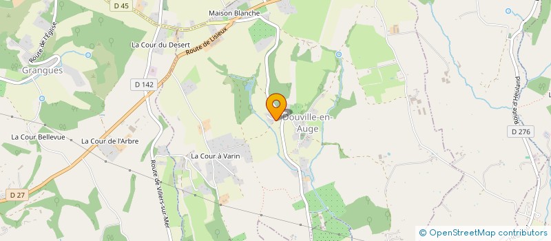 localisation de l'entreprise SARL DE LA MAISON BLANCHE  DOUVILLE-EN-AUGE