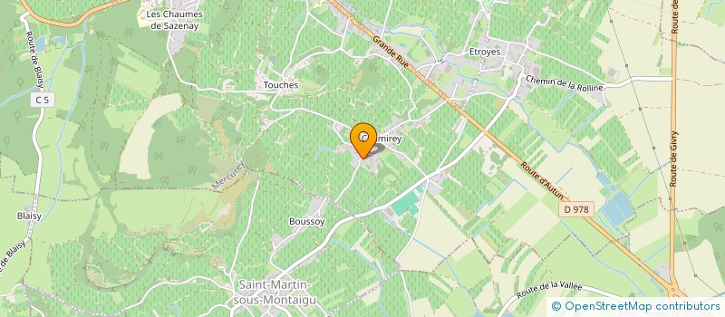 localisation de l'entreprise SARL DE LA MONETTE à MERCUREY