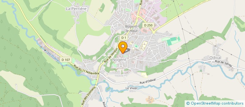 localisation de l'entreprise SARL DE LA PAIX à NOGENT