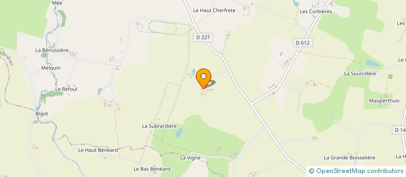 localisation de l'entreprise SARL DE LA PETITE BOISSIERE à MERAL