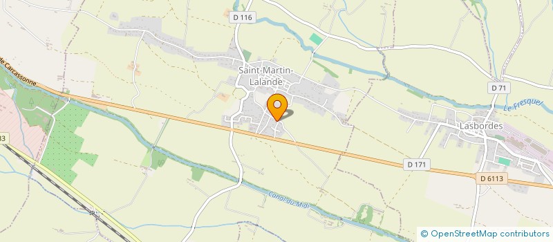 localisation de l'entreprise SARL DE LA PEYRUQUE  SAINT-MARTIN-LALANDE