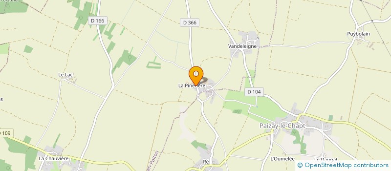 localisation de l'entreprise SARL DE LA PINETIERE  ASNIERES-EN-POITOU