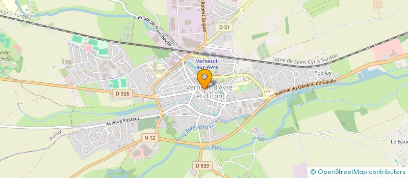 localisation de l'entreprise SARL DE LA PLACE  VERNEUIL D'AVRE ET D'ITON