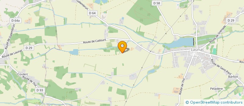 localisation de l'entreprise SARL DE LA PLAINE  LAUNAC