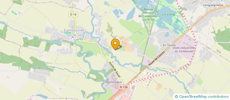 localisation de l'entreprise SARL DE LA PLAINE DE CROZES  CAMBOUNET-SUR-LE-SOR