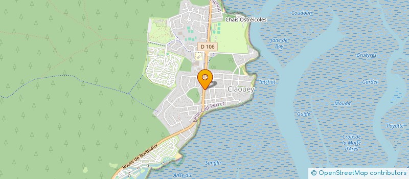 localisation de l'entreprise SARL DE LA PRESQU'ILE à LEGE-CAP-FERRET