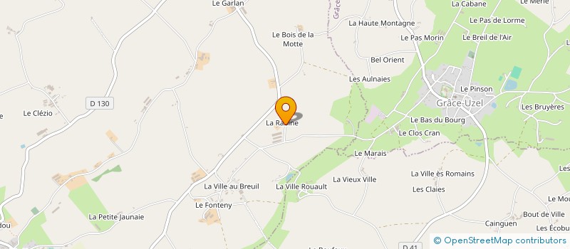 localisation de l'entreprise SARL DE LA RABINE  SAINT-THELO