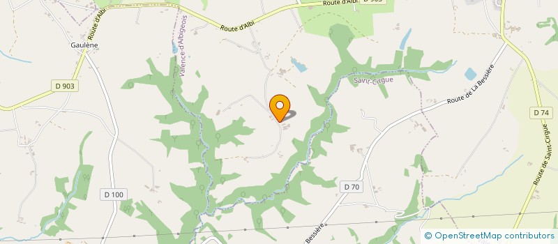 localisation de l'entreprise SARL DE LA SALGUIE  VALENCE-D'ALBIGEOIS