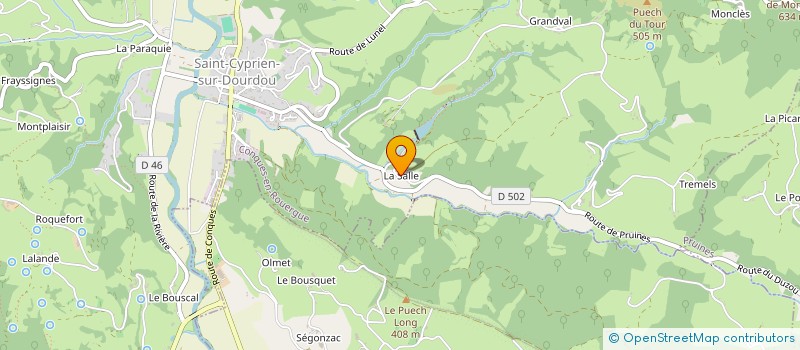localisation de l'entreprise SARL DE LA SALLE à CONQUES-EN-ROUERGUE