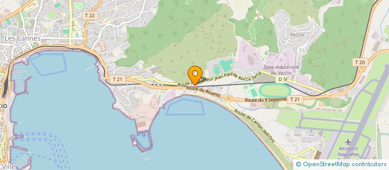 localisation de l'entreprise SARL DE LA TOUR à AJACCIO