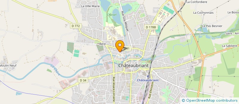 localisation de l'entreprise SARL DE LA TRINITE à CHATEAUBRIANT