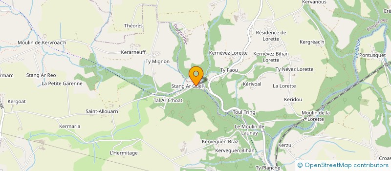 localisation de l'entreprise SARL DE LA VALLEE DU STEIR à GUENGAT