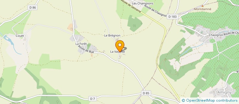 localisation de l'entreprise SARL DE LA VAUVISE  MENETOU-RATEL