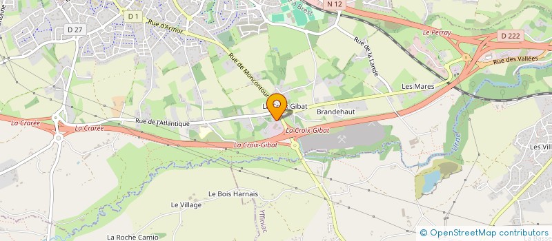 localisation de l'entreprise SARL DE LA VILLE HERVIEUX  TREGUEUX