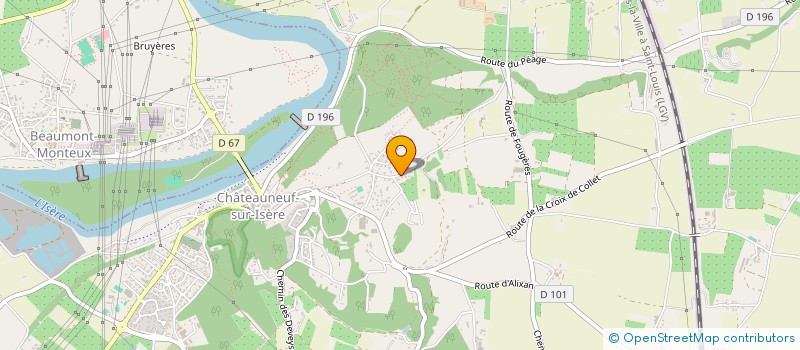 localisation de l'entreprise SARL DE LE VALLEE à CHATEAUNEUF-SUR-ISERE
