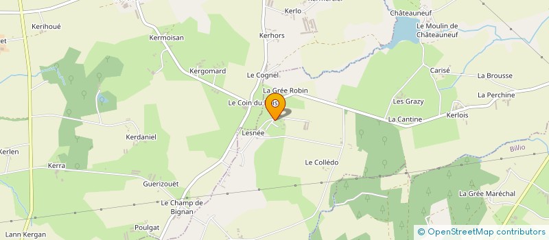 localisation de l'entreprise SARL DE LESNEE  GUEHENNO