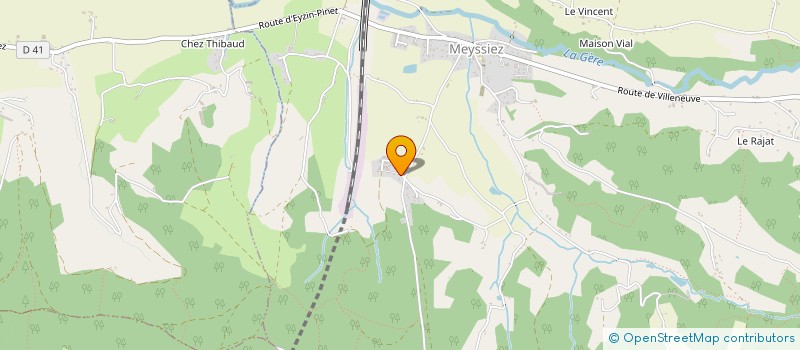 localisation de l'entreprise SARL DE LOUZE  MEYSSIEZ