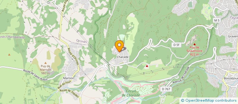 localisation de l'entreprise SARL DE MARTHOLI  ROYAT