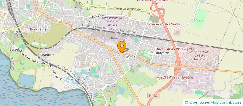 localisation de l'entreprise SARL DE MERVILLE  AYTRE