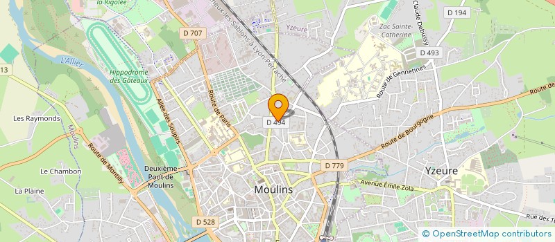 localisation de l'entreprise SARL DE MOULINS à MOULINS