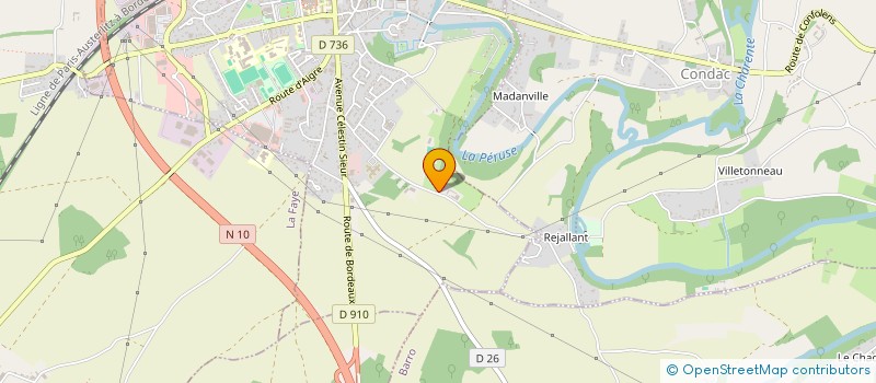 localisation de l'entreprise SARL DE REJALLANT  RUFFEC