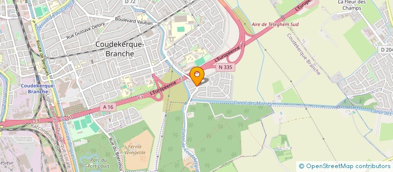 localisation de l'entreprise SARL DE STEENDAM  COUDEKERQUE-BRANCHE