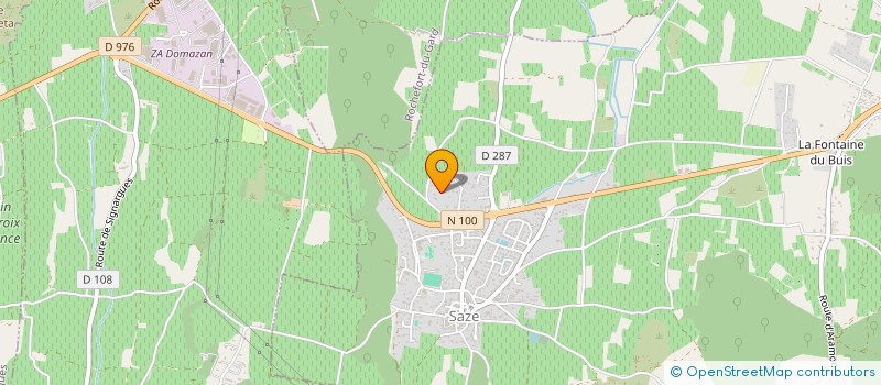 localisation de l'entreprise SARL DE TEZAN  SAZE