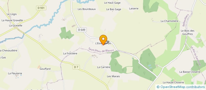localisation de l'entreprise SARL DEAL REAL à SAINT-JOUIN-DE-BLAVOU