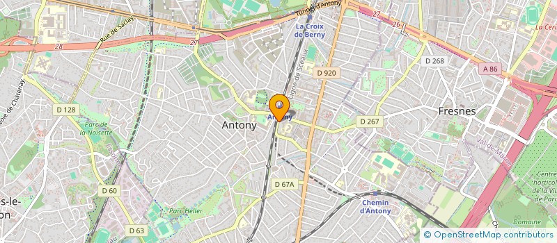 localisation de l'entreprise SARL DEBBAH à ANTONY