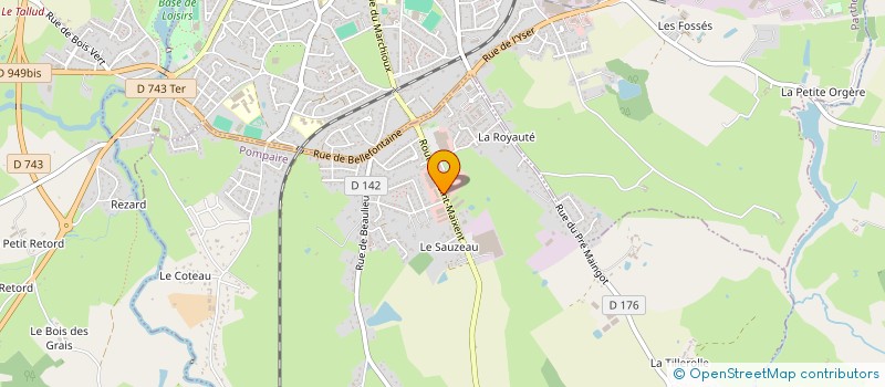 localisation de l'entreprise SARL DEBENAIS à POMPAIRE