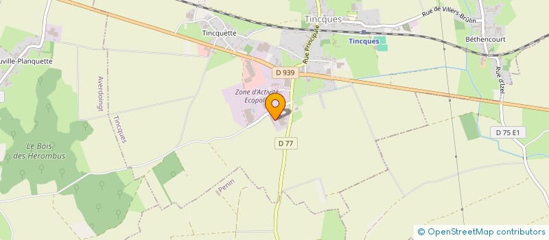 localisation de l'entreprise SARL DEBRET ESCALIERS  TINCQUES