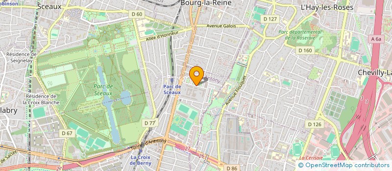 localisation de l'entreprise SARL DEBUSSY à ANTONY