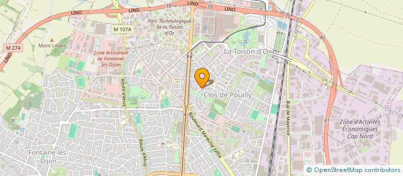 localisation de l'entreprise SARL DECADIM à DIJON