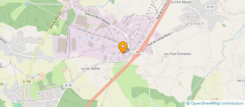localisation de l'entreprise SARL DECARMOR  TREGUEUX