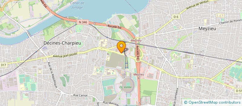 localisation de l'entreprise SARL DECIPAINS à DECINES-CHARPIEU