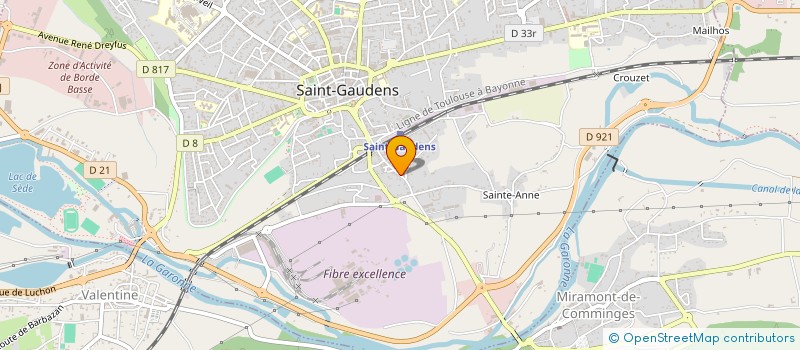 localisation de l'entreprise SARL DECO ALU  SAINT-GAUDENS