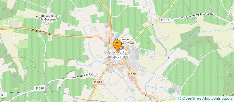 localisation de l'entreprise SARL DECO-BRICO  SAUVETERRE-DE-GUYENNE